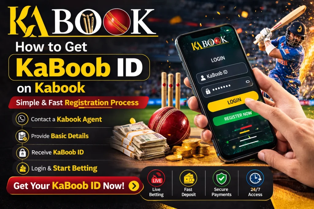 How to get KaBoob ID on Kabook for online cricket betting with mobile login and sports betting platform