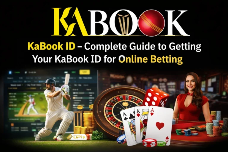 KaBook ID online betting platform showing cricket betting, live casino games, roulette and Teen Patti