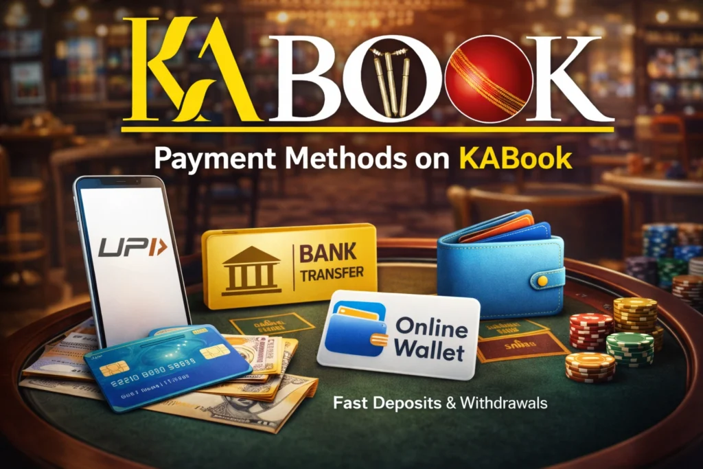 KABook payment methods including UPI, bank transfer and online wallet for fast deposits and withdrawals