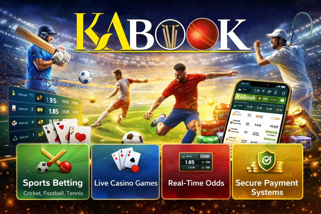 What is KABook online betting platform with sports betting cricket football tennis live casino real time odds secure payment mobile interface
