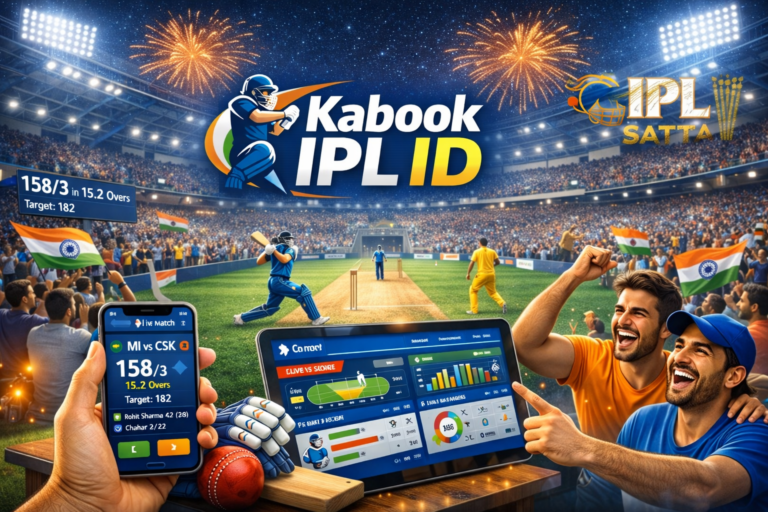 Kabook IPL ID 2026 dashboard with live cricket score and features